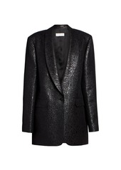 Dries Van Noten Metallic Loose Tuxedo Jacket