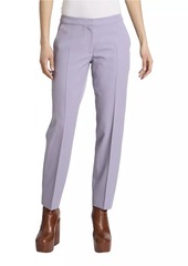 Dries Van Noten Poumas Wool Straight Crop Pants