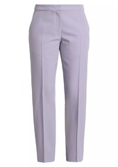 Dries Van Noten Poumas Wool Straight Crop Pants