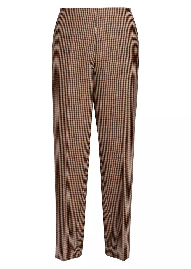 Dries Van Noten Prati Plaid Wool Pants