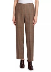 Dries Van Noten Prati Plaid Wool Pants