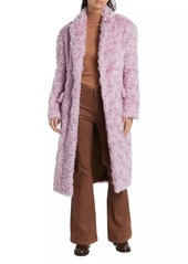 Dries Van Noten Redys Fuzzy Mohair-Cotton Coat