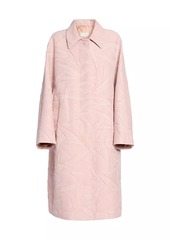 Dries Van Noten Roolsy Textured Cotton & Silk A-Line Coat