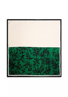 Dries Van Noten Santal Greenery Silk Foulard Scarf