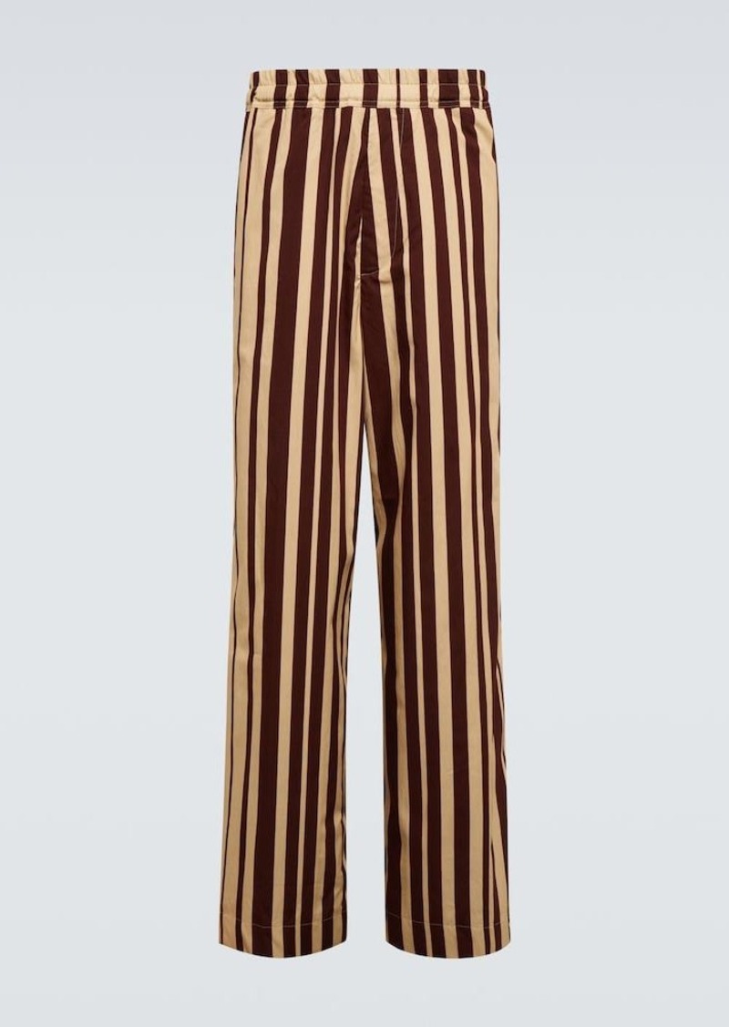 Dries Van Noten Striped wide-leg pants