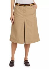 Dries Van Noten Sulia Cotton Midi-Skirt
