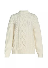 Dries Van Noten Teun Cable-Knit Wool Sweater
