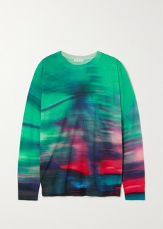 Dries Van Noten Tie-dyed Merino Wool-blend Sweater