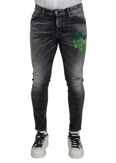 Dsquared Dsqua² Washed Print Skinny Casual blue Men's Jeans