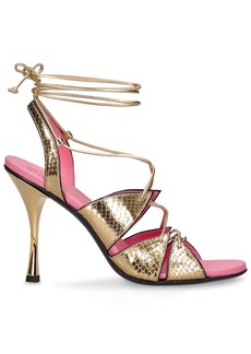Dsquared2 100mm Laminated Leather Sandals
