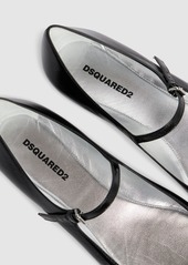 Dsquared2 10mm Gothic Leather Ballerina Flats