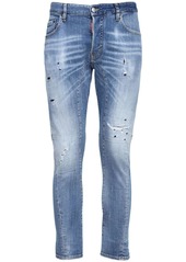 Dsquared2 17cm Tidy Biker Cotton Denim Jeans