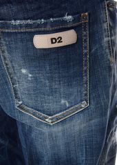 Dsquared2 642 Fit Zipped Cotton Denim Jeans