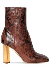 Dsquared2 90mm Leaf Python Print Leather Boots