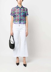 Dsquared2 abstract flower-print short-sleeve shirt