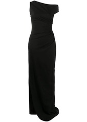 Dsquared2 asymmetric ruched evening dress