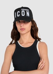 Dsquared2 Be Icon Cotton Baseball Cap