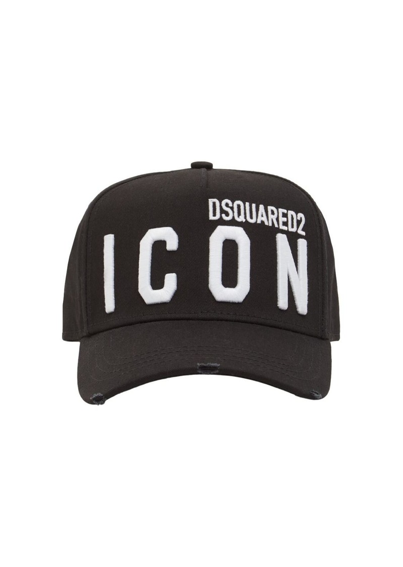 Dsquared2 Be Icon Cotton Baseball Cap