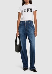 Dsquared2 Be Icon Mini Fit Crop T-shirt