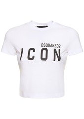 Dsquared2 Be Icon Mini Fit Crop T-shirt