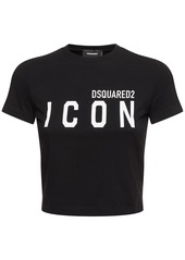 Dsquared2 Be Icon Mini Fit Crop T-shirt