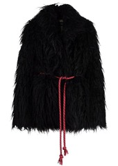 Dsquared2 belted oversized shearling coat