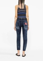 Dsquared2 bleached-effect skinny jeans