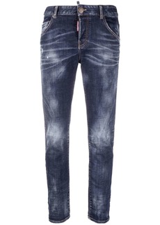 Dsquared2 bleached-effect skinny jeans
