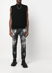 Dsquared2 bleached-finish cotton jeans