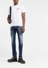 Dsquared2 bleached slim-fit jeans