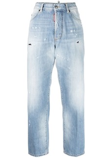 Dsquared2 bleached-wash cropped jeans