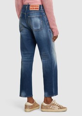 Dsquared2 Boston Denim High Rise Crop Jeans