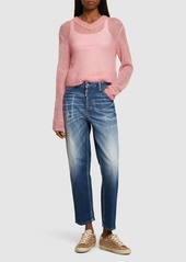 Dsquared2 Boston Denim High Rise Crop Jeans