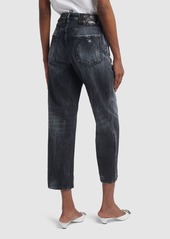 Dsquared2 Boston Distressed High Rise Crop Jeans