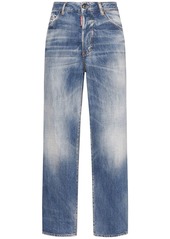 Dsquared2 Boston High Rise Denim Straight Jeans