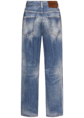 Dsquared2 Boston High Rise Denim Straight Jeans