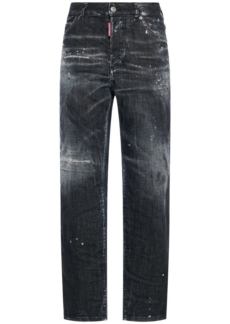 Dsquared2 Boston High Rise Straight Jeans