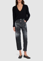 Dsquared2 Boston High Rise Straight Jeans