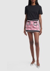 Dsquared2 Bouclé Mini Skirt W/ Pockets