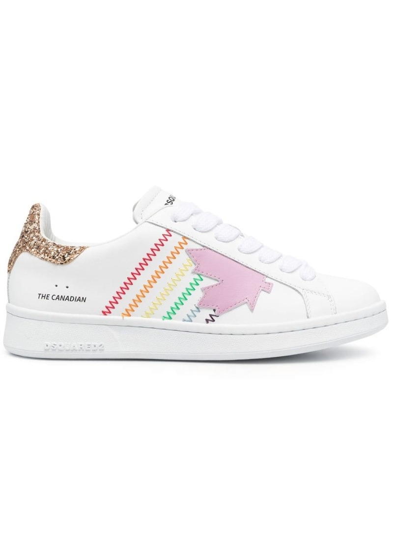 Dsquared2 Boxer contrast-stitch sneakers