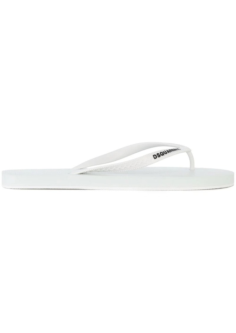 Dsquared2 branded flip-flops