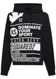 Dsquared2 Burbs Printed Cotton Hoodie