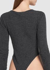 Dsquared2 Buttoned Knit Wool Bodysuit