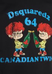 Dsquared2 Canadian Twins Printed Cotton T-shirt