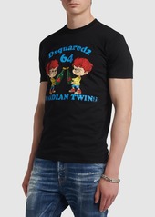 Dsquared2 Canadian Twins Printed Cotton T-shirt