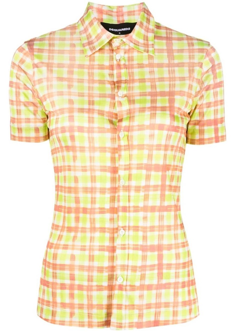 Dsquared2 check-print short-sleeve shirt