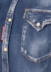 Dsquared2 Classic Stretch Denim Western Shirt