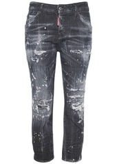 Dsquared2 Cool Girl Cropped Stretch Denim Jeans