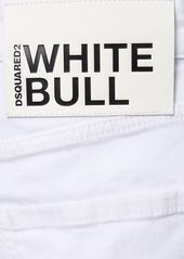 Dsquared2 Cool Guy White Bull Cotton Denim Jeans