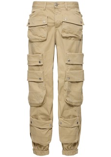 Dsquared2 Cotton Drill Midrise Wide Cargo Pants